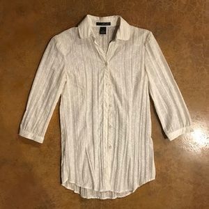 White button-up blouse